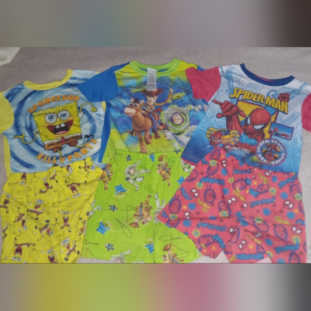 Toy Story and Spider-Man Kids Pajama Set